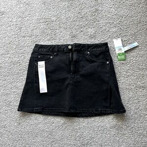 Tinseltown Black Denim Skirt